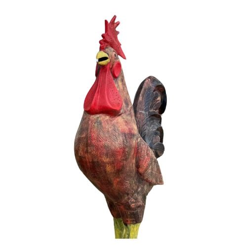 Rooster Statue, 8' Tall — alternate view 3