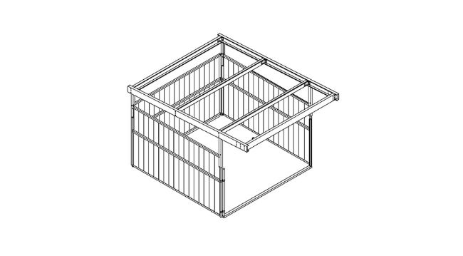 Shelter Kit #3: 12' x 12' Stall with Open Front