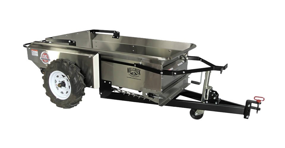 Compact Manure Spreader for 1 to 6 Horses, 27 or 37 Cu Ft