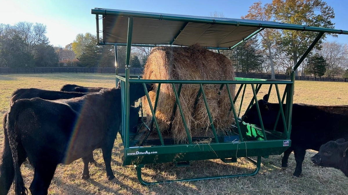Cattle Round Bale Pasture Feeder, 8' or 12' — alternate view 5