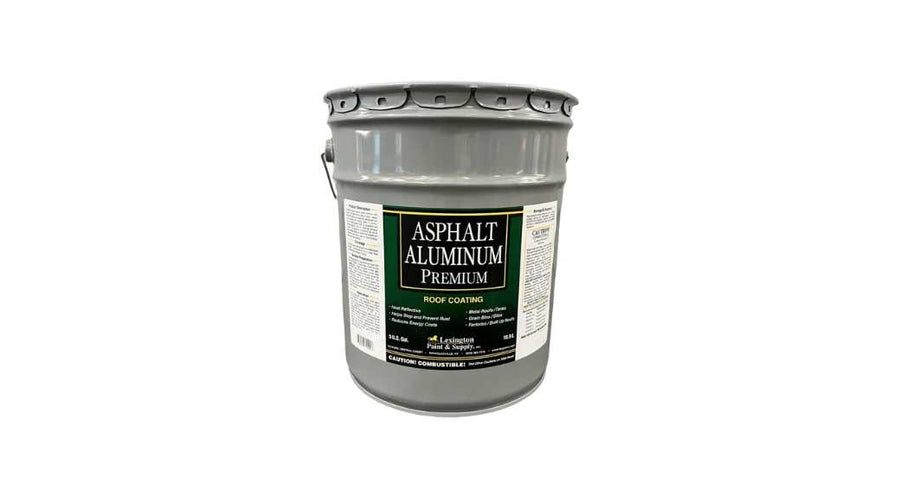 Asphalt Aluminum Roof Coating, 5 Gallon