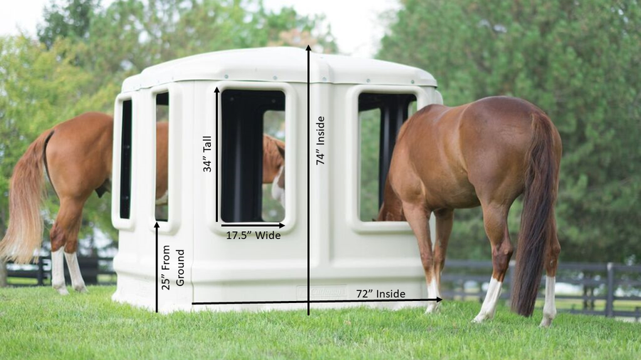 Image showing the All Weather Hay Feeder Dimension