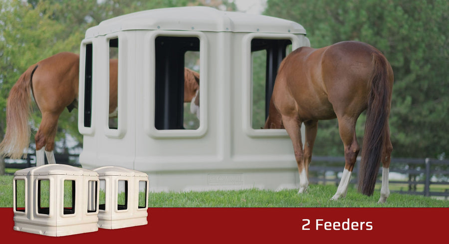 Cashmans All Weather Horse Hay Feeder, Bundle of 2