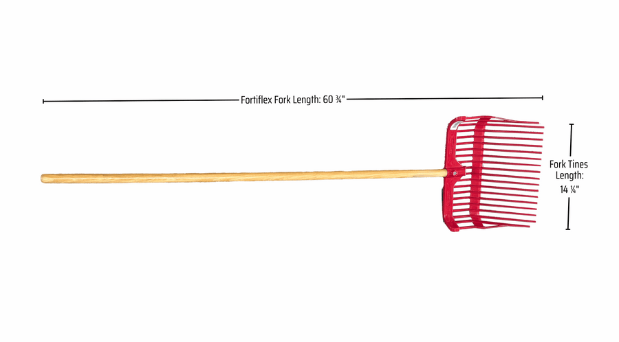 Manure Fork with Wood Handle