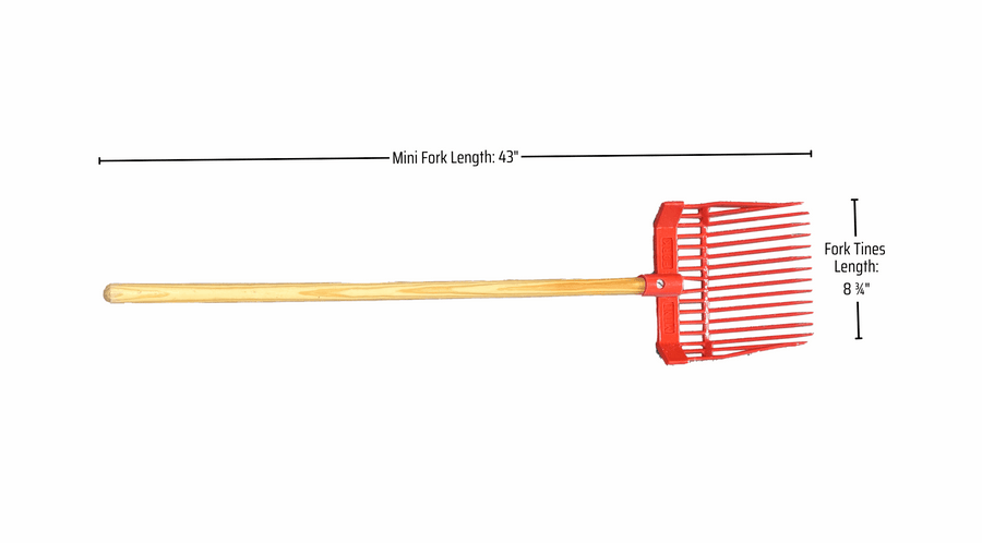 Mini Manure Fork for Kids & Mini Horses
