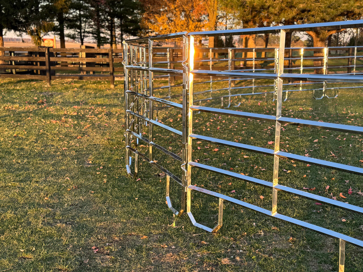 5' High Cashmans CS Stainless Steel Horse Panels or Walk-Thru — alternate view 3