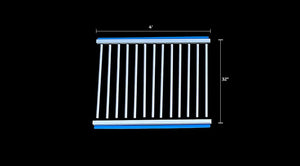 4' Aluminum Heavy Duty Horse Stall Grill Partition Divider