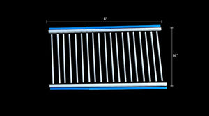 6' Aluminum Heavy Duty Horse Stall Grill Partition Divider