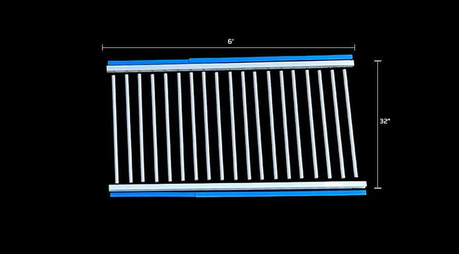 6' Aluminum Super Duty Horse Stall Grill Partition Divider