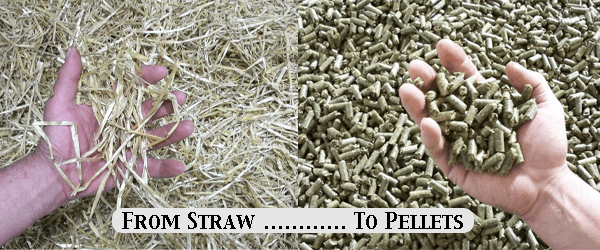 Straw Pellet Bedding, 100% Biodegradable