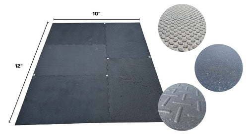 10' x 12' Diamond Interlocking Rubber Stall Mat Kit