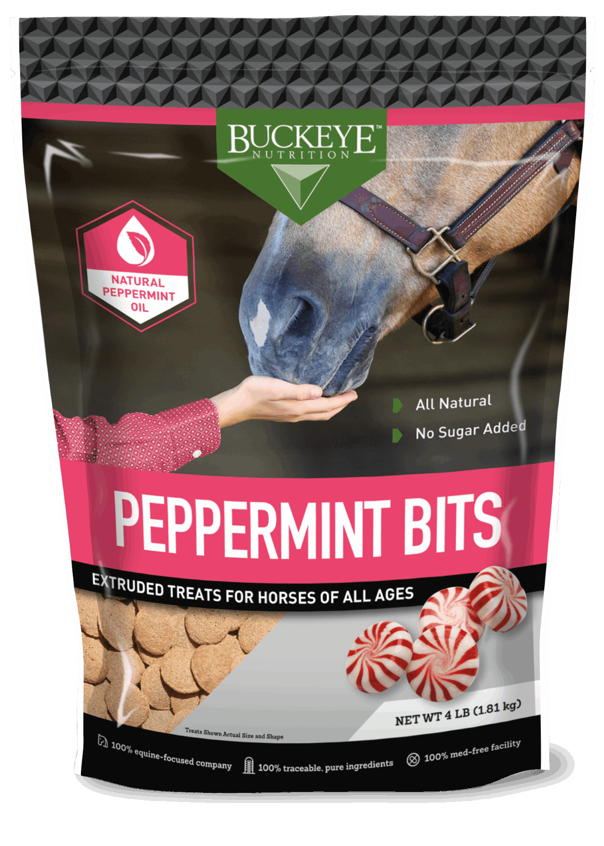 All Natural Peppermint Horse Treats, No Sugar Added
