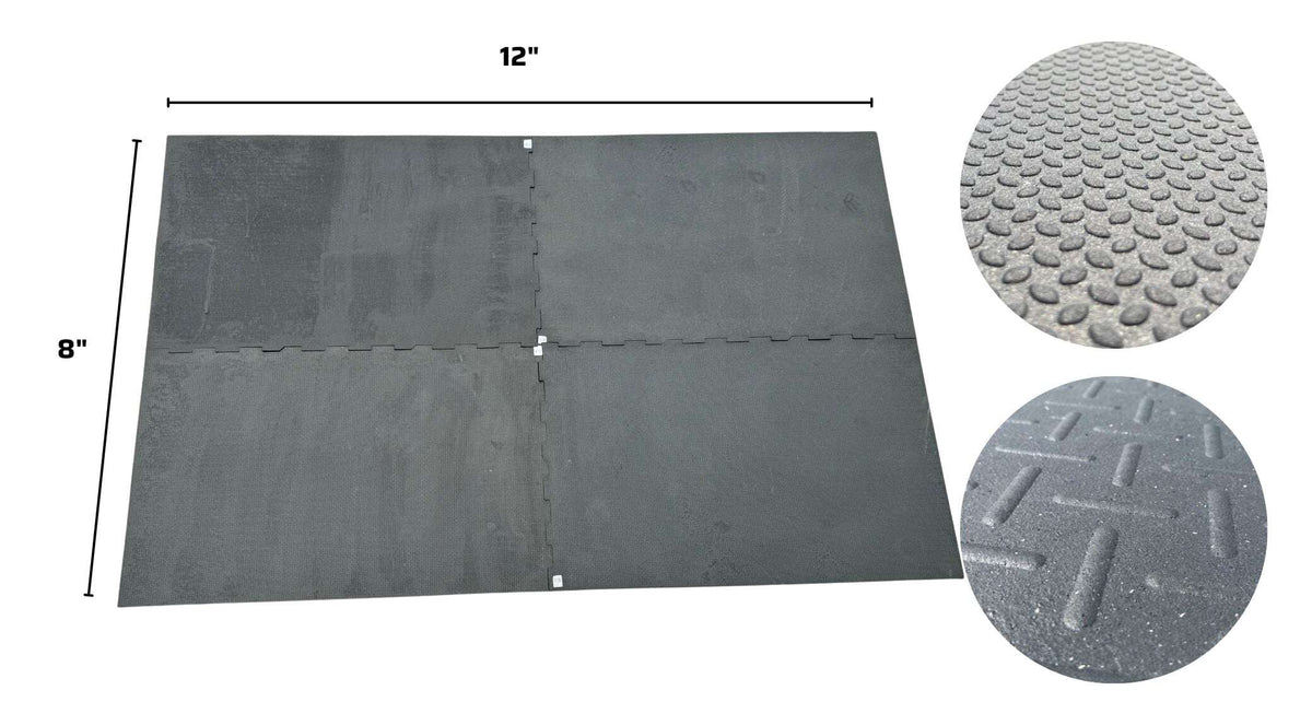 8' x 12' Punter Interlocking Rubber Floor Mat Kit