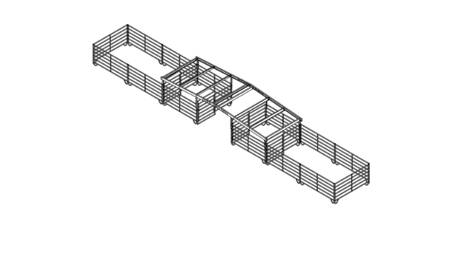 Shelter Kit #9: Two 12' x 12' Corrals with Runs