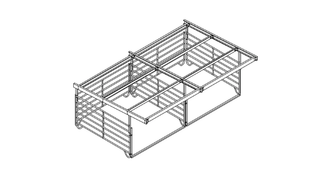 Shelter Kit #5: Two 12' x 12' Corrals, Side by Side
