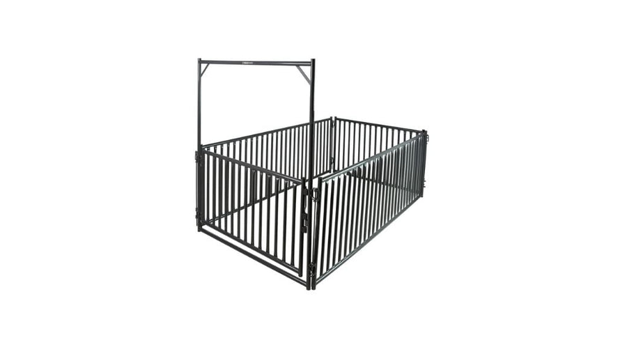 Heavy Duty Gray Vertical Bar Mini Livestock Panels or Walk-Thru, 6' to 10'