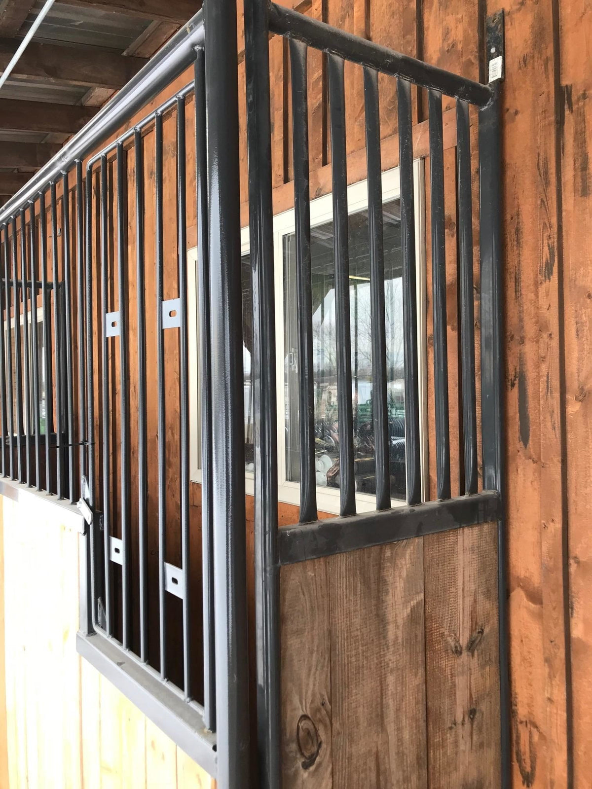 Equestrian World Horse Stall Panels, Front & Side — side view