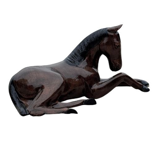Laying Foal Statue, 22" Tall