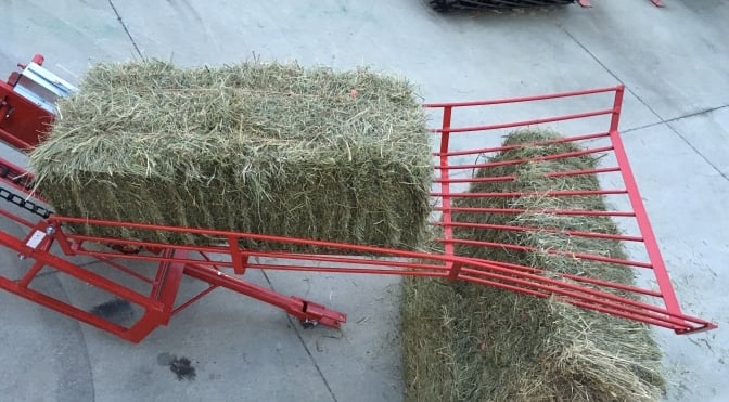 6' Bale Chute Attachment for Hay Elevators, Grate Type