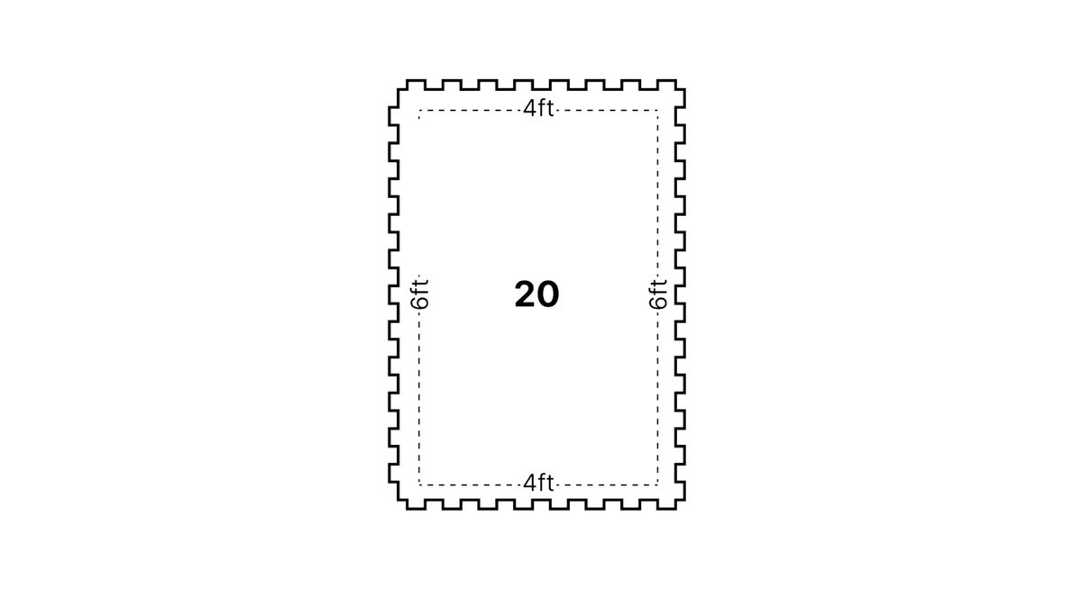 Diamond Plate Patterned Interlocking Rubber Floor Mats 4' x 6' x 3/4" — alternate view 8