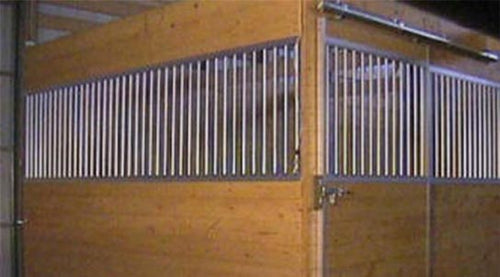 10' Aluminum Super Duty Horse Stall Grill Partition Divider