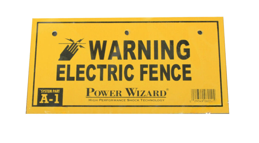 Fence Warning Signs, Durable Plastic, 3 Pack