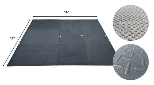 12' x 14' Punter Interlocking Rubber Stall Mat Kit
