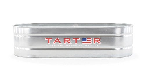 Galvanized Oval Stock Tank for Livestock, 100 to 300 Gallon
