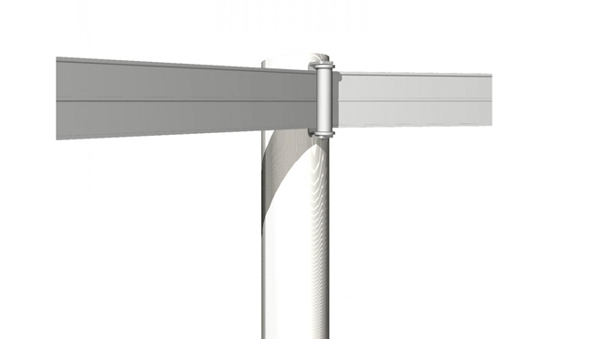5" Cenflex Corner Roller Bracket for Fence Rail