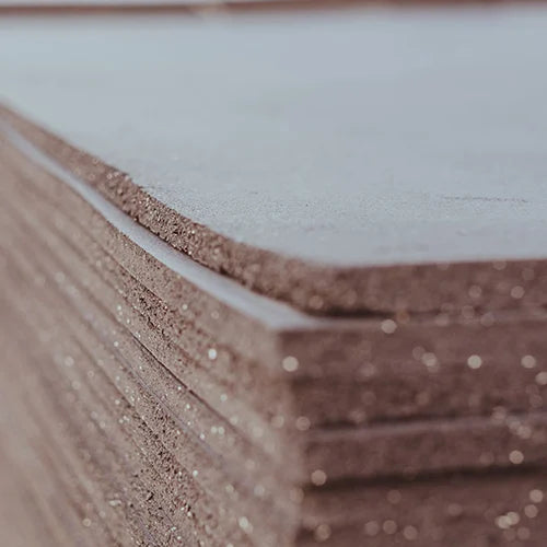 Rubber mats stacked, edge detail