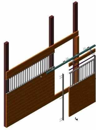 Stall front diagram