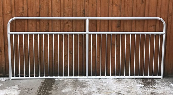 Aluminum Mini Vertical Bar Panels & Gates for Livestock, 6' to 10' — alternate view 6