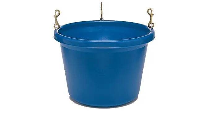Individual Fortiflex 30 Qt Round Corner Feeders and Rings