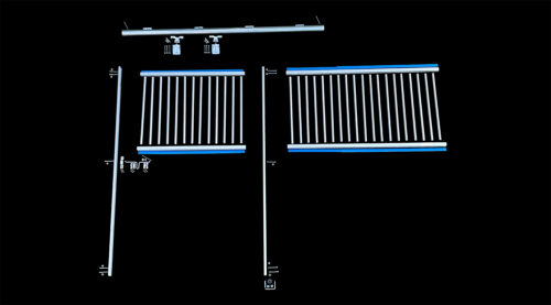 10' Aluminum Heavy Duty Stall Front - Image 4