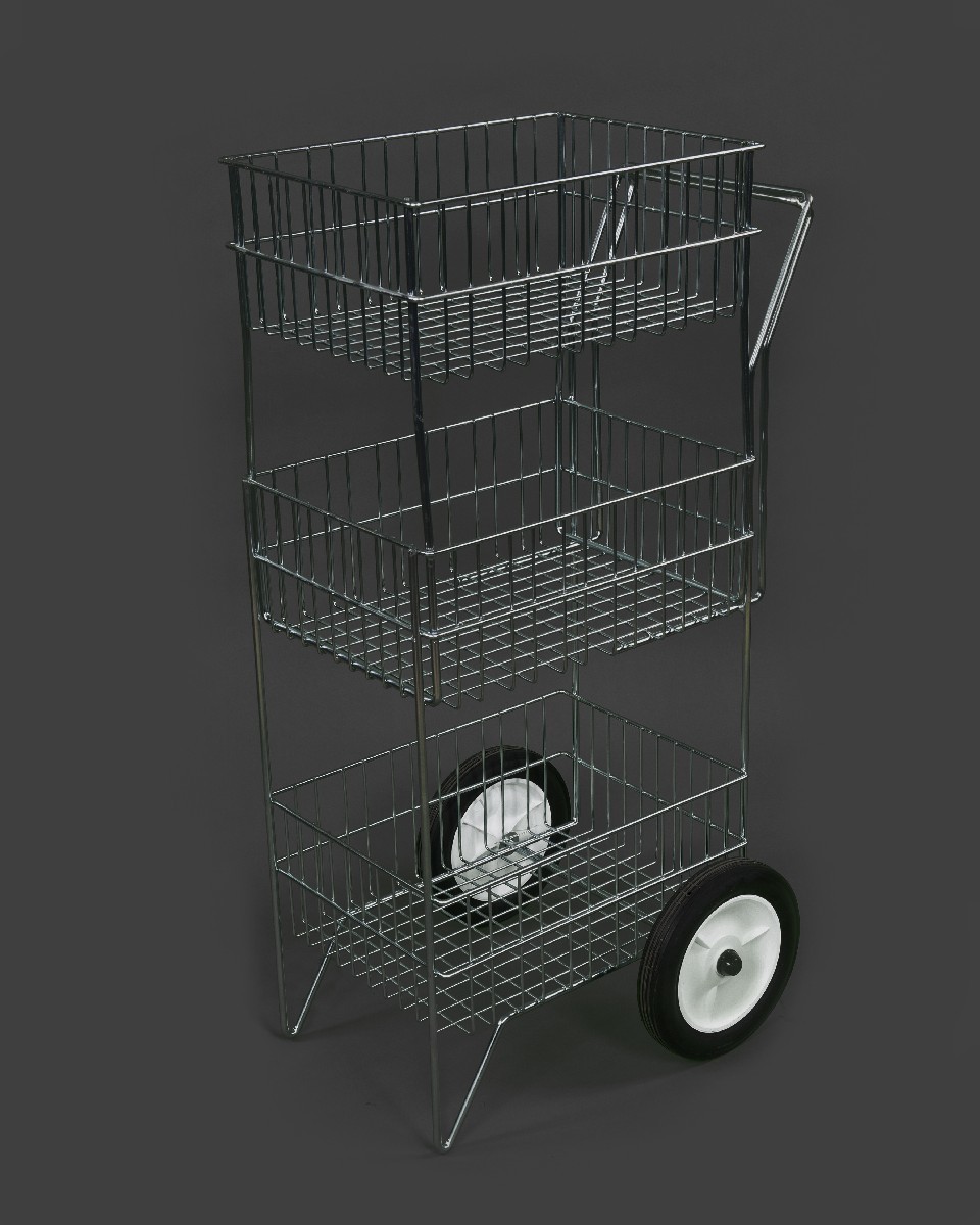 Royal Wire Rolling 2 Tier Basket Cashmans
