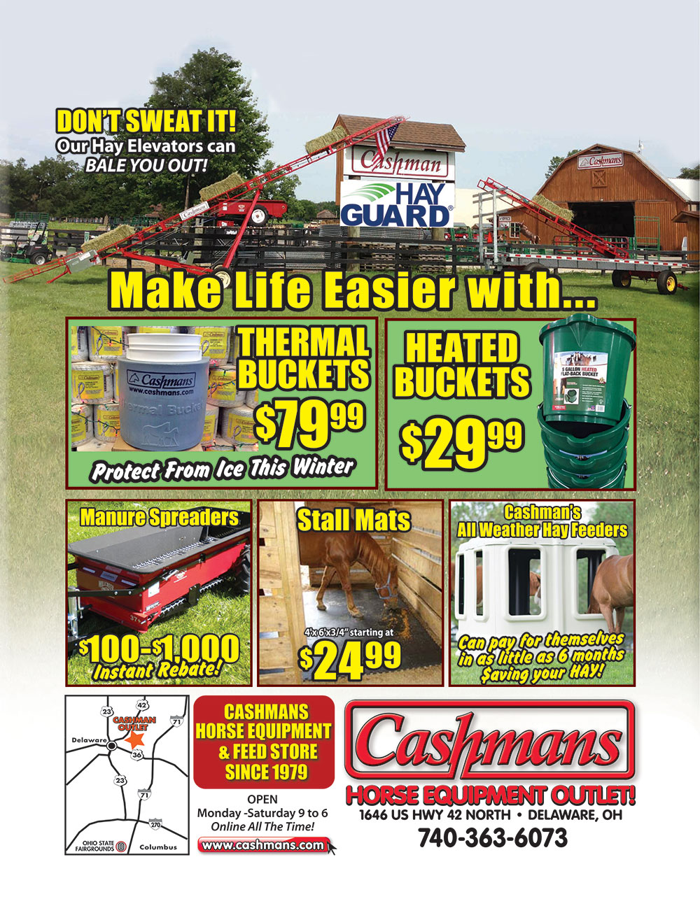 Cashmans Horse Equipment & DriveThru Feed Store in Delaware OH