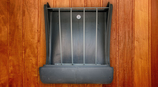 Grey Poly Wall Mount Combo Feeder Cashmans