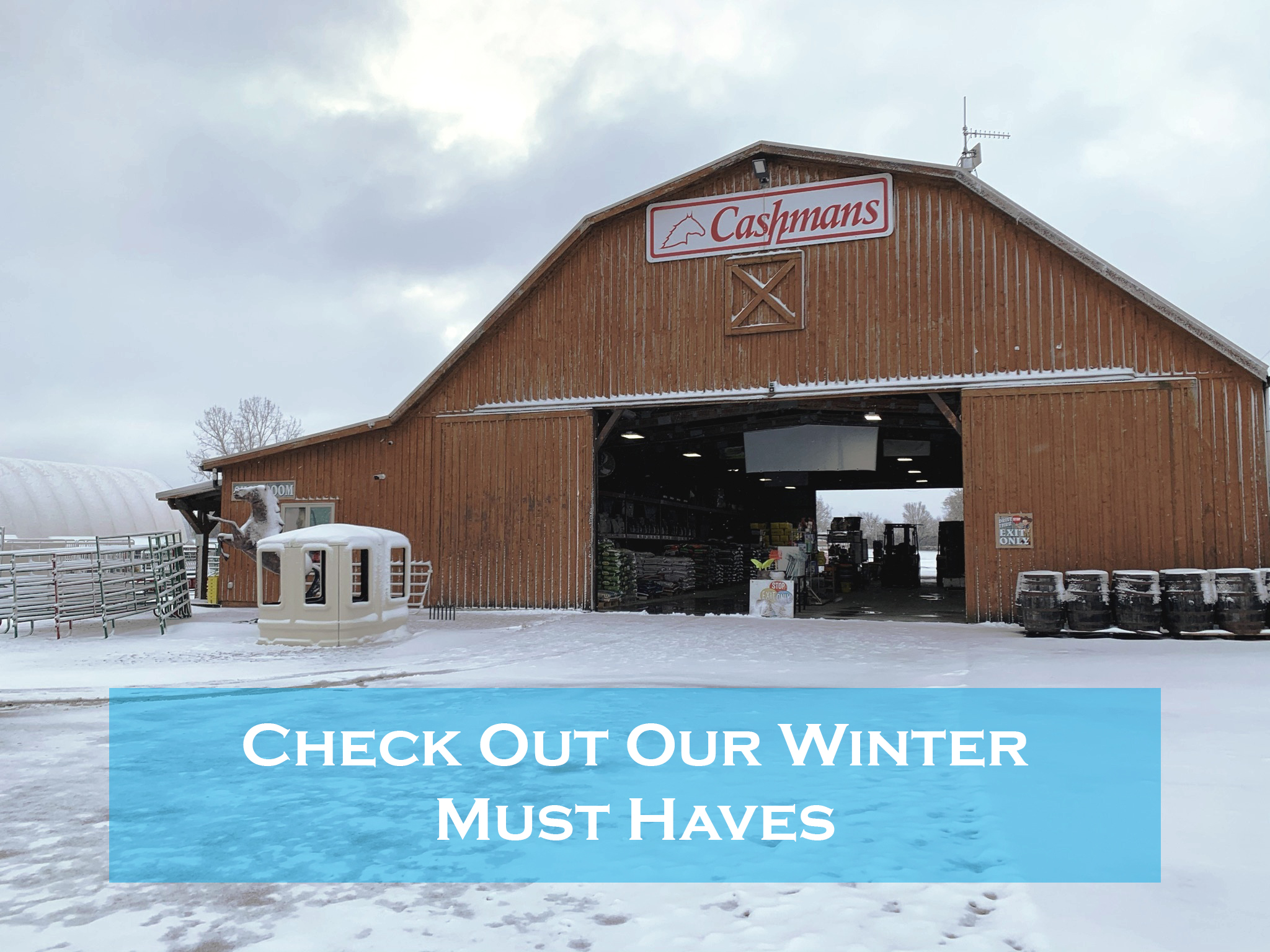 Hay Hut Round Bale Feeder Cashmans