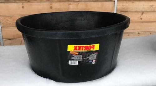 Fortex 6.5 Gallon Rubber Feed Pan - Cashmans