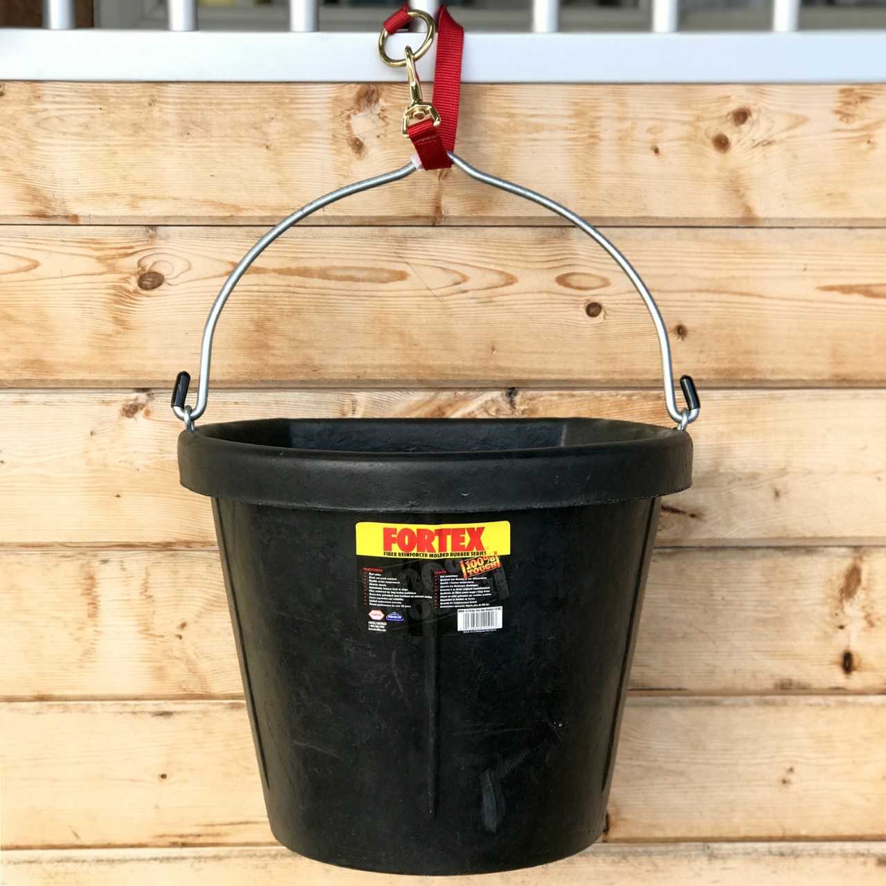 Fortex Flat Back Bucket - Black - 20 Quart