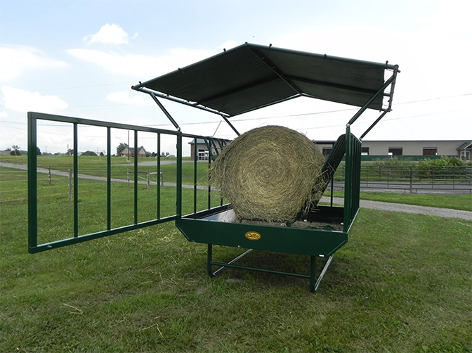 Heavy Duty Round Bale Pasture Feeder Cashmans - Diy Round Bale Feeder With Roof