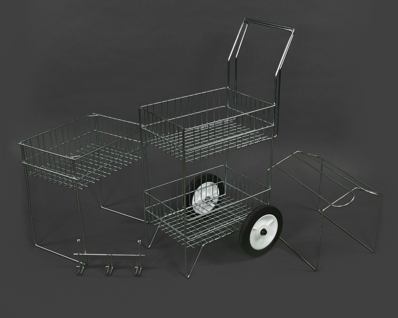 Royal Wire Rolling 2 Tier Basket - Cashmans