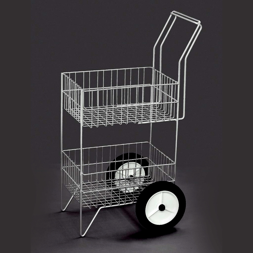 Royal Wire Rolling 2 Tier Basket - Cashmans