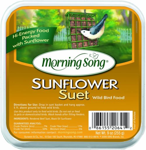 Suet cakes for birds with Black Oil Sunflower Seeds