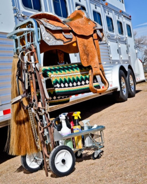 royal wire saddle and tack dolly