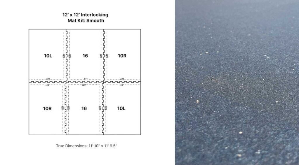 12' x 12' Smooth Mat Kit - Cashmans