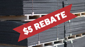 $24.99 Rubber Floor Mats 4' x 6' x 3/4" - Second Quality