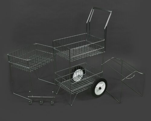Royal Wire Rolling 2 Tier Basket - Image 3