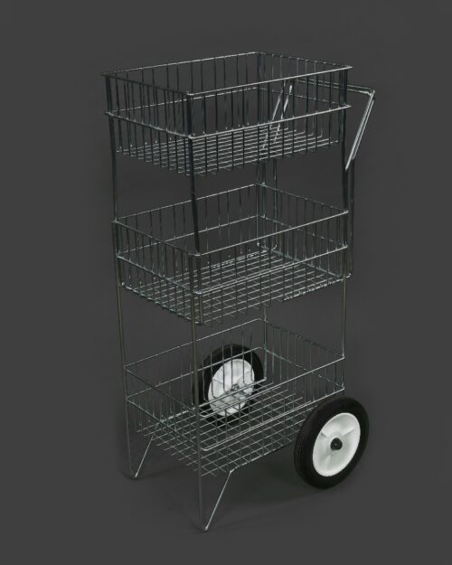 Royal Wire Rolling 2 Tier Basket - Image 4