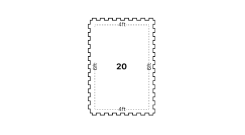 Diamond Interlocking Rubber Floor Mats 4' x 6' x 3/4" - Image 8